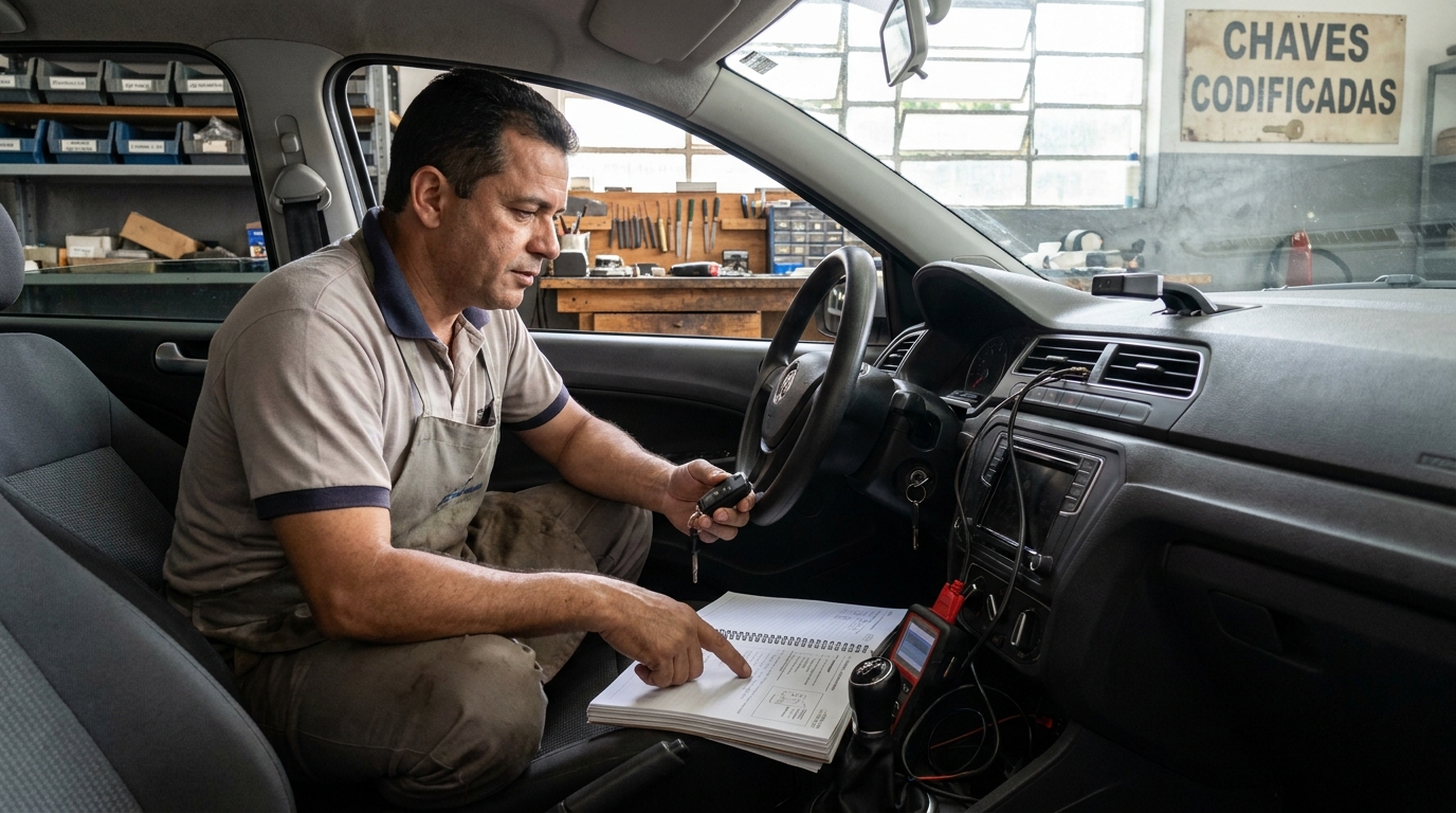 Chave codificada no Jardim Caranã, Boa Vista‑RR