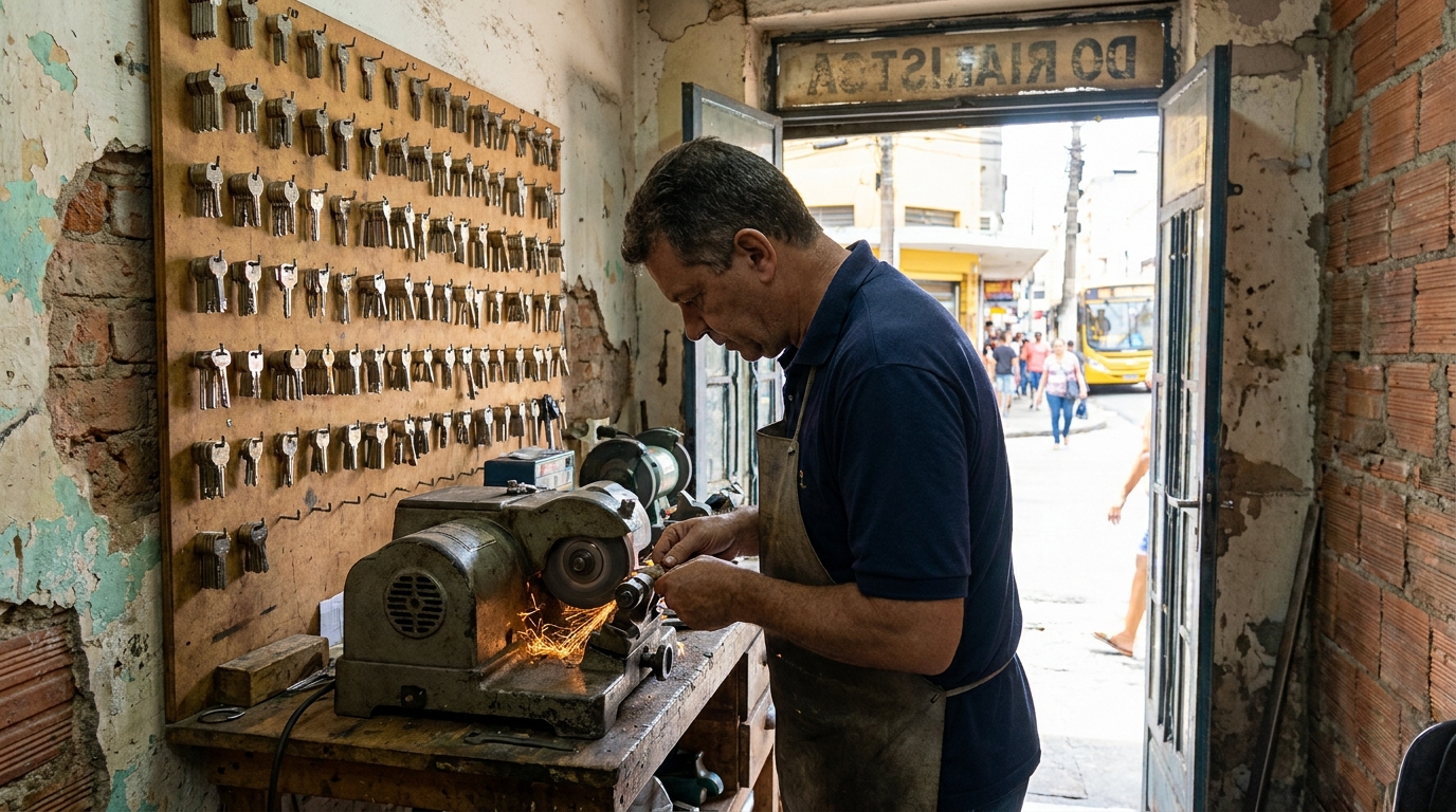 Cópia de chave tetra no Centro, Bauru‑SP