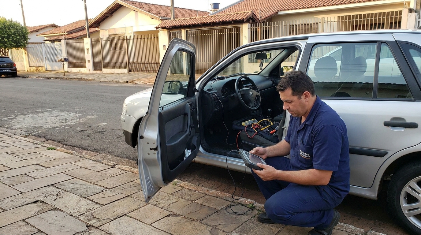 Corte de chave automotiva na Coophema, Cuiabá‑MT
